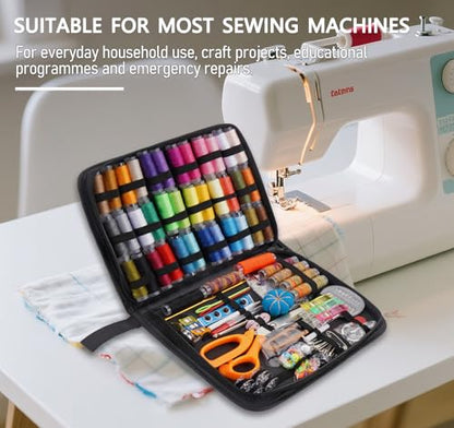 StiVerse 189 Pcs Sewing Kit for Adults, Beginners, 43 Color - color: 43 Color