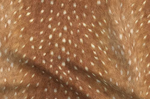Spoonflower Fabric Faux Deer Hide Fawn Spots on Upholstery Velvet - size: Yard