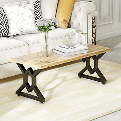 16" X-Shaped Metal Furniture Legs for DIY Coffee, Desk & Bench Tops, Bench Legs, etc with Adjustable Floor Protectors Bases Set of 2