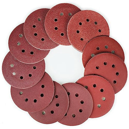 110-Pack 5 Inch 8 Hole Sanding Discs, 40-1000 Grit Hook and Loop Sandpaper - style: 110PCS (40-1000 Grit)