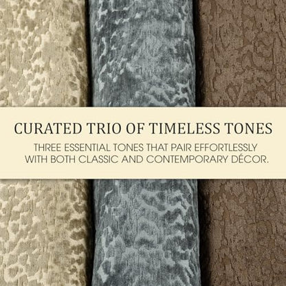 Foamma Francesca Chenille Jacquard Ikat Pattern Upholstery Fabric by The Yard - 55" Wide Soft Fabric Ideal for Accent Chairs, Throw Pillows, and Statement Upholstery - Espresso, 1 Yard - color: Espresso, size: 1 Yard