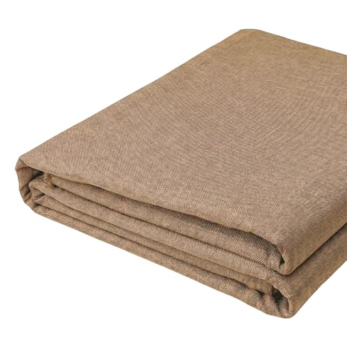 LaSilk- Premium Upholstery Fabric by the Yard, 57" Wide Thicken Faux Linen Fabric for Couch, Sofa, Chair, Pillow Cover (Linen, 3 Yard) - color: Linen, size: 3 yard