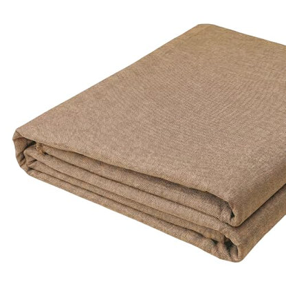 LaSilk- Premium Upholstery Fabric by the Yard, 57" Wide Thicken Faux Linen Fabric for Couch, Sofa, Chair, Pillow Cover (Linen, 1 Yard) - color: Linen, size: 1 yard