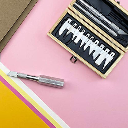 Excel Blades 13-Piece Craft Knife Set, Hobby Knife Handles, Case, USA Kit
