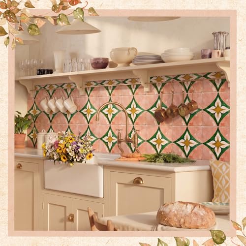 Faccito 24 Pcs Diamond Star 4x4 Tile Stickers Peel Stick Wall - style: Diamond Star