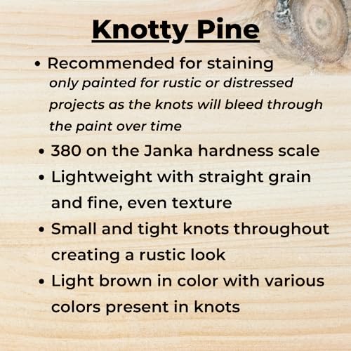 Osborne Medium Squat Round Bun Foot in Knotty Pine Wood (Set of Four), Replacement Furniture Feet for Ottoman, Couch, Sofa, Dresser, Storage Chest, Cabinet and More, Unfinished Wooden Furniture Feet