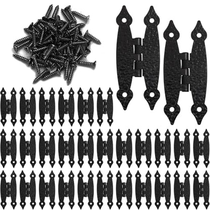 Murtenze 3.5 Inch Black Antique H Hinges, 30 Pack - color: Black-30PCS