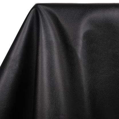 Meneng Black Marine Vinyl Fabric: 54"x72" Faux Leather 0.8mm Thick - color: Black, size: 2Yard（54"x72"）