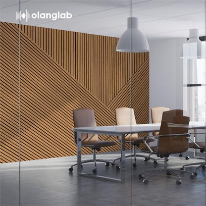 Olanglab Wood Panels for Wall 4Pack 94.5"x12.6" Cherry Toned - color: Cherry Toned