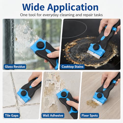 21Pcs Silicone Caulking Tool 3 in 1 Stainless Steel Head Scraper Caulk Remover Sealant for Kitchen Bathroom Window - color: 21Pcs