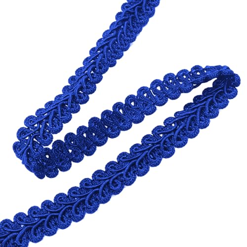 Gimp Braid Trim, Navy Blue, 1/2 Inch, 14 Yards - color: Blue
