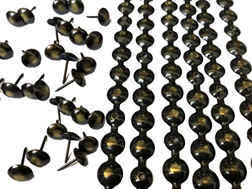 decotacks® Upholstery Nails/Tacks, Trim,10 Pcs of 1.1 Yards Long Strips, can Cover 11 Yards (Bronze Renaissance, 3/8in(9.5MM)) DX0595BR-S1M - color: Bronze Renaissance, size: 3/8in(9.5MM)