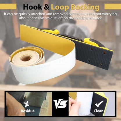 2-3/4 Inch Hook and Loop Longboard Sandpaper Roll, 25 Yards
