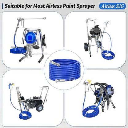 18Pcs 3600PSI Airless Spray Gun Kit, 25Ft Hose, 5 Tips