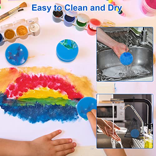 Boyistar Paint Sponge Applicator 3Pcs, Blue Detail Painting Sponge - color: Blue