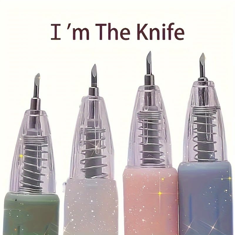 6PCS Pen Style Craft Knife Set – Precision Paper Cutter Hobby Knife for Scrapbooking DIY Crafts Scrapbook Cutting Tool (6PCS Random Color) - color: 6pcs Random Color
