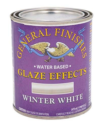 General Finishes Water Based Glaze Effects, 1 Pint, Winter White - color: Winter White, size: 16 Fl Oz (Pack of 1)