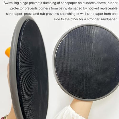 Drywall Sander 9 Inch Radial Round Sander Paper 30pcs - size: 9'' Drywall Sander B Set