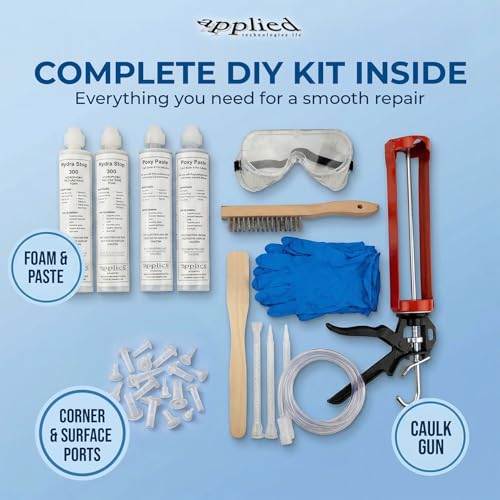 Hydra Stop 300 Fast Set Crack Injection Kit, 10ft