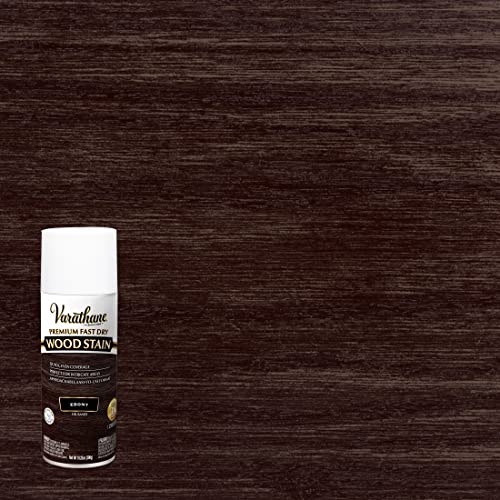 Varathane Premium Fast Dry Ebony Wood Stain Spray - color: Ebony, size: 10.25 Ounce (Pack of 6)