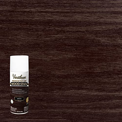 Varathane Premium Fast Dry Ebony Wood Stain Spray - color: Ebony, size: 10.25 Ounce (Pack of 6)