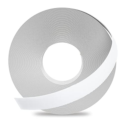GSCIT Club White Melamine Edge Banding, 1 inch x 10ft Edge Banding with Hot Melt Adhesive Pre-glued Cabinet Edge Banding Flexible White Veneer Edging for Plywood - color: White, size: 1"x 10ft