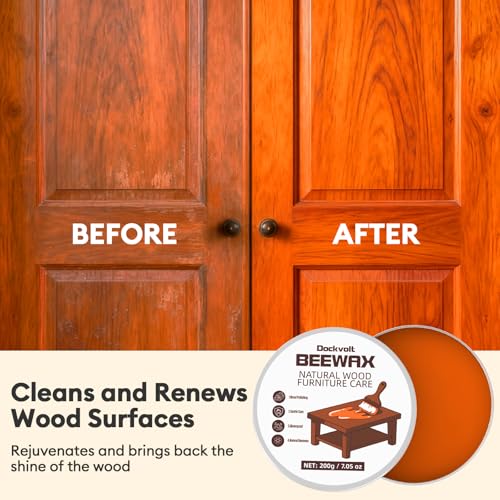 Beeswax Wood Polish for Furniture, Waterproof & Restorer Wood Wax