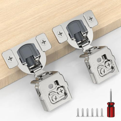 Furniware 60 Pack 30 Pairs 1-1/4 inch Overlay Soft Close Hinges - size: 1-1/4 inch Overlay