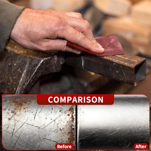 40 Grit Coarse 1/4 Sandpaper Sheet,4-1/2"*5-1/2" 45 Pack - style: 45pcs P40