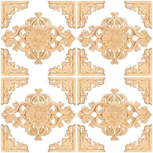 Vicenpal 20 Pcs Wood Appliques and Onlays for Furniture