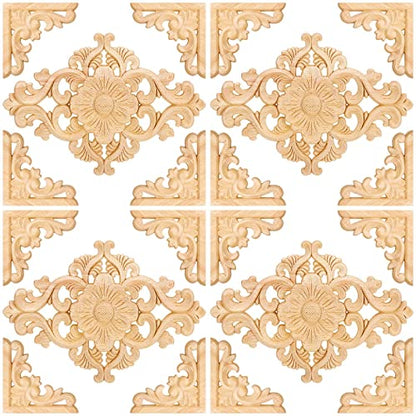 Vicenpal 20 Pcs Wood Appliques and Onlays for Furniture
