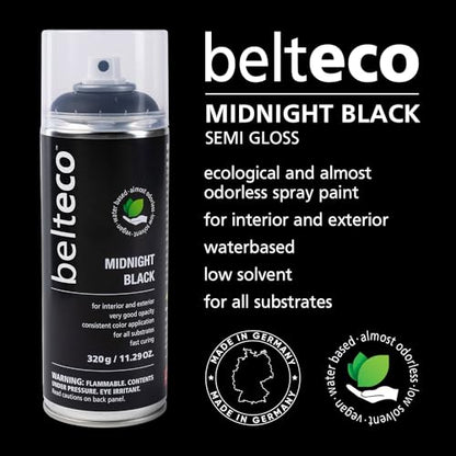 Midnight Semi Gloss Black Spray Paint | Black Gloss Spray Paint - color: Midnight Black Semi Gloss, size: 11.29 Ounce (Pack of 1)