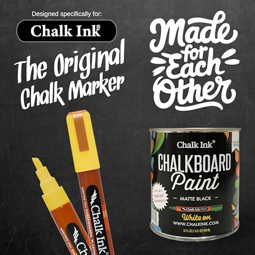 Chalk Ink Chalk Paint - Premium Chalkboard Paint for Walls, Wood & Crafts
