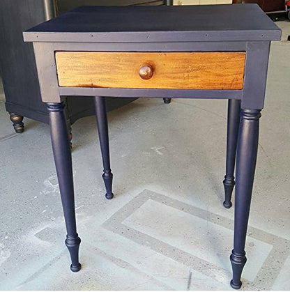 Renaissance Chalk Finish Paint - Black Indigo 1 Pint (16oz) - Chalk Furniture & Cabinet Paint - Non Toxic, Eco-Friendly, Superior Coverage - color: 45 Black Indigo, size: 16 Fl Oz (Pack of 1)