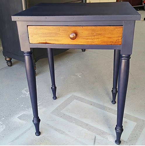 Renaissance Chalk Finish Paint - Black Indigo 1 Pint (16oz) - Chalk Furniture & Cabinet Paint - Non Toxic, Eco-Friendly, Superior Coverage - color: 45 Black Indigo, size: 16 Fl Oz (Pack of 1)