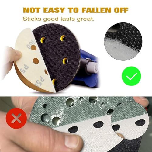 100PCS 5 Inch Sanding Discs 60 Grit Random Orbit Sander Sandpaper - style: Advanced Aluminum Oxide
