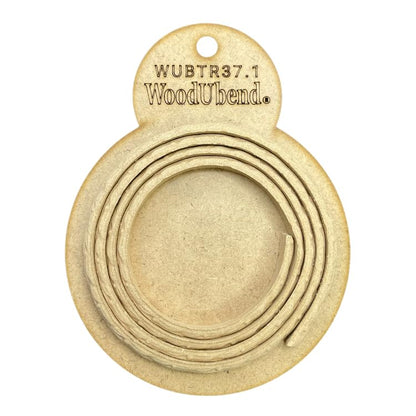WoodUBend Pack of Two Trims TR37.1 100x0.7cm Heat Bendable & Flexible Wood Trims - DIY Craft, Furniture & Home Decor - Easy to Apply & Paint - Versatile, Reusable & Durable - size: Pack of 2 (100x0.7cm)