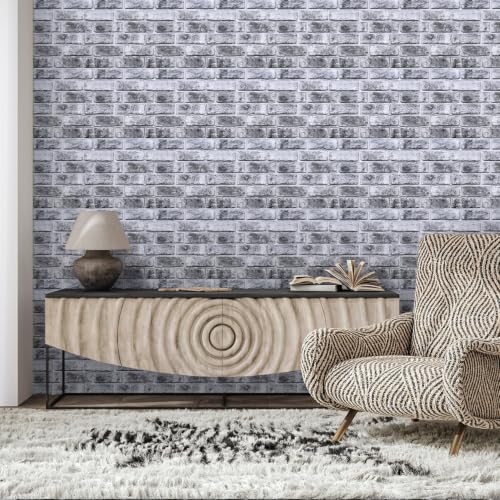 Commomy 3D Wall Panels Peel and Stick Faux Brick 10 Pcs 11.8" x 11.8" - color: Brick-WRC