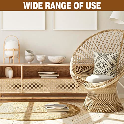 MYFAMIREA 14" Width Pressed T Shape Cane Webbing Sheet for Caning Projects, 3.3 Feet Natural Rattan Material Roll Net Woven Open Cane, Suitable for Caning Material DIY Supplies - size: T Shape14"W x 40" L(3.3Ft)