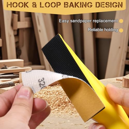 70 PCS Micro Detail Sander Paper Kit, Mini Finger Sander with 80 120 180 240 320 400 600 Grit Sandpaper Assortment, Small Hand Sanding Block for Craft, Furniture, Tight Spaces & DIY Projects - style: 80-600 Grit + Sander
