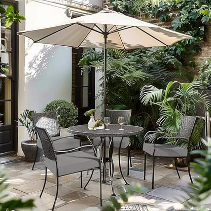 Favoyard Patio Chair Cushions 18 x 18 x 3 Inch Waterproof Outdoor Seat - color: Grey, size: 18 x 18 x 3 In