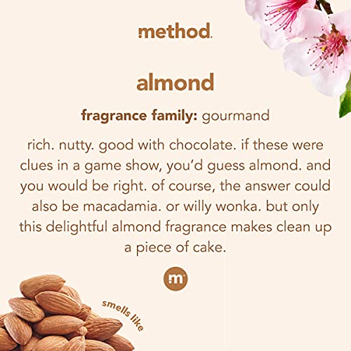 Method Daily Wood Cleaner, Almond, Cleans Shelves, Tables and Other Wooden Surfaces While Removing Dust & Grime, Almond Scent, 28 oz Spray Bottles, (Pack of 3) - size: 28 Fl Oz (Pack of 3)