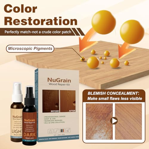 Professional Wood Floor Scratch Repair,Wood Repair Kit,Wood Furniture Repair,Floor Cover Nicks and Scratches,Hides Minor Defects,Restore a Finish for Wood