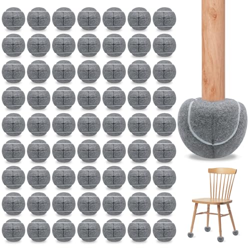 Precut Tennis Balls for Walker and Furniture Legs,90 Pack - color: Grey, size: 90 Pack