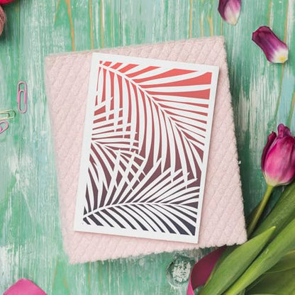 Stencils for Crafts Reusable Texture Stencils 12"x8" - style: Floral