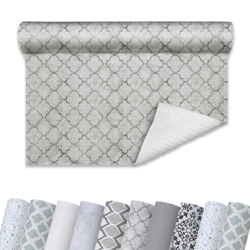 Con-Tact Brand Grip Prints Non-Adhesive Non-Slip Counter Top, Drawer/Shelf Liner, 12" x 20' (Moroccan Marble) - color: Moroccan Marble, size: 12"W x 240"L