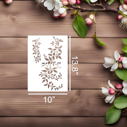 Large Flower Stencils 14" Vine Stencil - style: Vine
