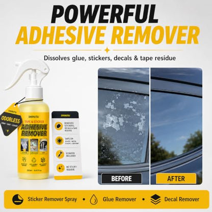 Adhesive Remover Spray 8.45 Oz with Scraper, Surface Safe