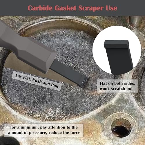 Carbide Scraper, Super Carbide Gasket Scraper for Metal and Automotive, 5/8 Inch Carbide Scraper Set (Grey 1-Piece) - color: Grey 5/8 Inch
