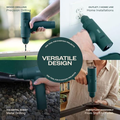 TINKR Cordless Brushless Drill 12V - Green - color: Green